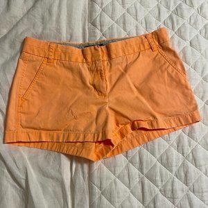 J.Crew 4" classic chino short, Orange, Size 8